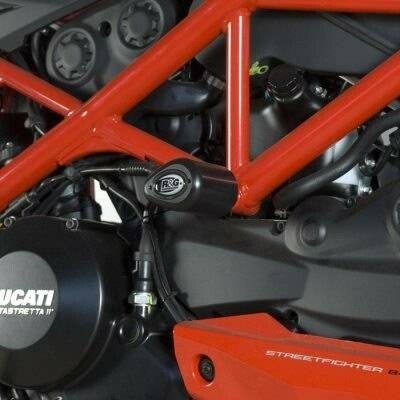 Aero padací chrániče R&G Racing pro motocykly DUCATI 848 Streetfighter, černé