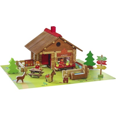 Jeujura Dřevěná stavebnice 150 ks Útočiště svišťů