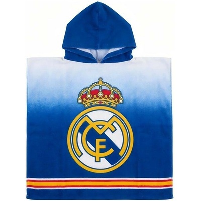 Real Madrid FC plážové pončo Real Madrid bavlna modré 55 x 110 cm