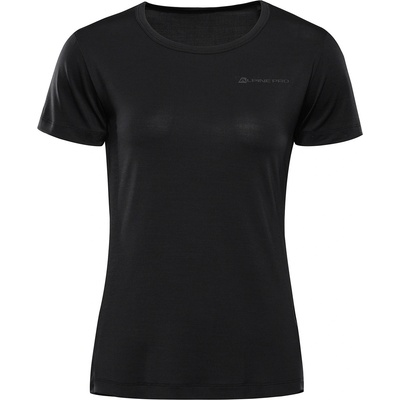 ALPINE PRO Женска бързосъхнеща тениска с cool dry ALPINE PRO MERETHA black ALPINE PRO | Cheren | ЖЕНИ | XS