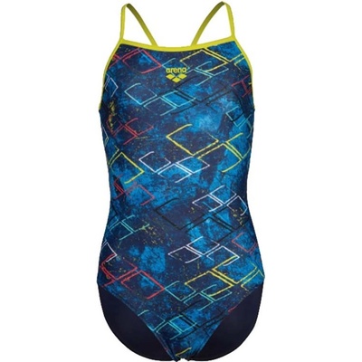 Arena Daly Swimsuit Light Drop Back Girls Navy Soft