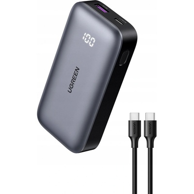 Ugreen 25185 10000 mAh sivá