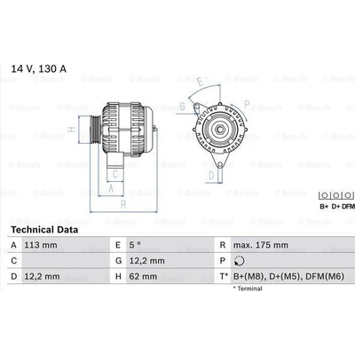 BOSCH generátor 0986048801
