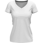 Stedman stretch-t v-neck st9710 / Дамска еластична тениска с v-образно деколте - бяла xl (st9710whixl)