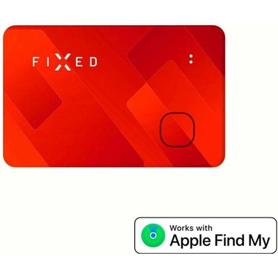 Smart tracker FIXED Tag Card s podporou Find My, bezdrátové nabíjení, oranžový FIXTAG-CARD-OR