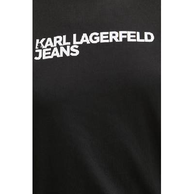 Karl Lagerfeld Jeans Памучна тениска Karl Lagerfeld Jeans в черно A1W17005 (A1W17005)