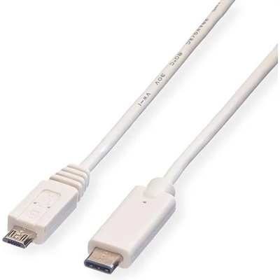 Roline Cable USB2.0 C-Micro B, M/M, 2m, White, 11.99. 9021 (11.99.9021)