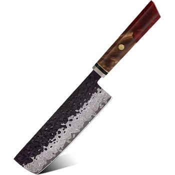 HARAHU Дамаски кухненски нож AI-37353 - Nakiri / Червен KP37353 (AI-37353)