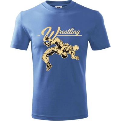 Wrestling v boji tričko svetlomodrá
