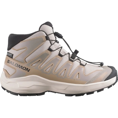 Salomon Детски туристически обувки Salomon Kid's XA Pro Mid Waterproof Walking boots - Silver Cloud / Vanilla Ice / White Pepper - размер 36 (EU) (702-5847-0319)