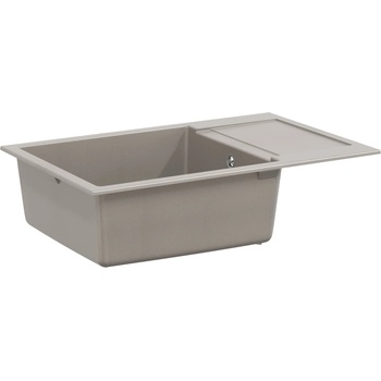 vidaXL Мивка Сив 780 x 500 мм 80% Кварц и 20% Смола (42028401)