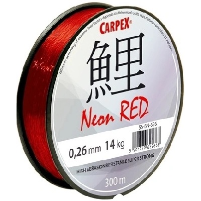 CARPEX Neon Red 300 m 0,28 mm 16 kg