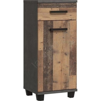 Forte Шкаф за баня venom антрацит/кафяв (fr0111)