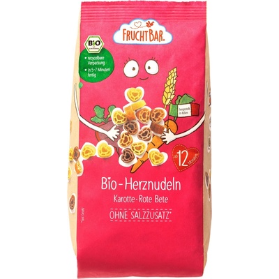 Fruchtbar Bio srdíčka s mrkví, řepou a pšenicí 300 g