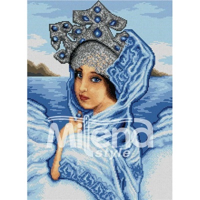 Milena Style Принцеса лебед - гоблен със схема конци dmc 1: 1
