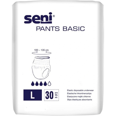 Seni Pants Basic pre inkontinenciu L 30 ks
