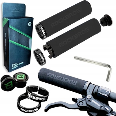 Rockbros gripy na riadidlá bicykla - Čierna HR32824