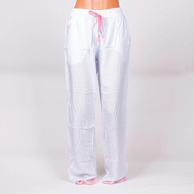 Панталон-пижама в бял цвят на фигурки