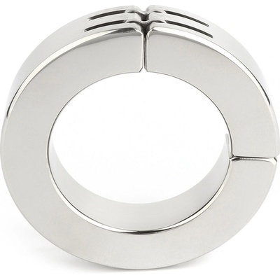 Mr. Steel Hinged Magnetic Cockring 50mm Silver