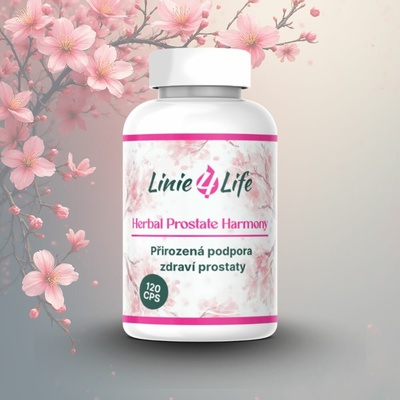 Linie4Life - HERBAL PROSTATE HARMONY - podpora prostaty bez plnidiel 120 kapsúl/30 dní