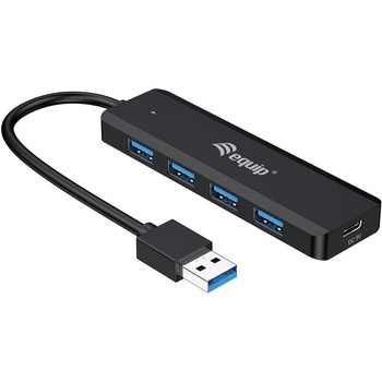 Image 1 of Equip 128959 интерфейсен хъб USB 3.2 Gen 1 (3.1 Gen 1) Type-A 5000 Мбит/с Черен (128959) (128959)