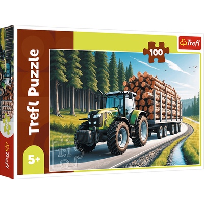 TREFL Lesný traktor 100 dielov