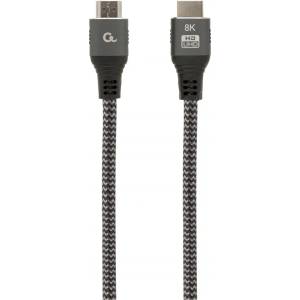 Gembird CCB-HDMI8K-3M Ултра високоскоростен HDMI кабел с Ethernet 8K Select Plus Series 3 м сив (CCB-HDMI8K-3M)