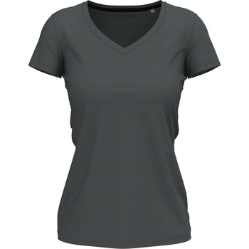Stedman stretch-t v-neck st9710 / Дамска еластична тениска с v-образно деколте - шистово сива l (st9710slgl)