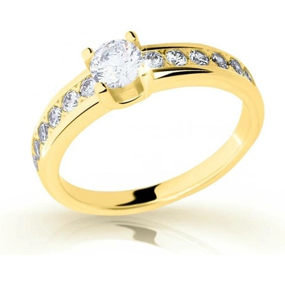 Cutie Jewellery prsten ze žlutého zlata se zirkony Z6885 2146 10 X