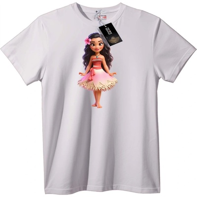 NOONEBRAND Тениска Моана Анимационен герой - 5XL, White