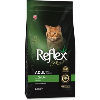 Lider Pet Food Plus Chicken Adult Cat Пълноценна храна за израснали котки от всички породи с пилешко 1.5kg