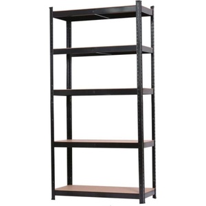  Метален стелаж Rivet Black - 5 MDF рафта, товароносимост 175 кг (3525426)
