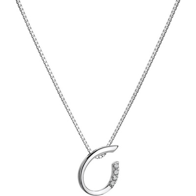 Hot Diamonds Elegantný strieborný náhrdelník s diamantmi kvapka much loved DP908
