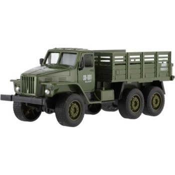 Teddies Военен товарен пластмасов автомобил 17см със свободен ход