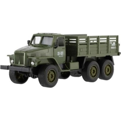 Teddies Военен товарен пластмасов автомобил 17см със свободен ход