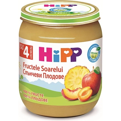 HiPP Био Пюре HiPP Плодов десерт 125 гр. - 4+ месеца