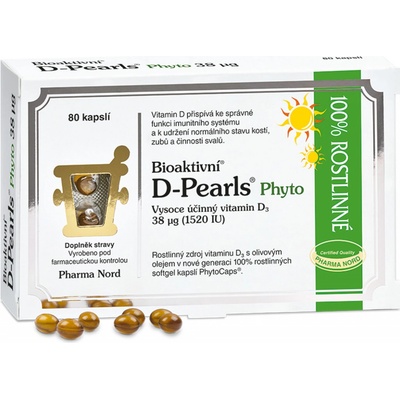 Pharma Nord Bioaktivní Vit.D D-Pearls 38mcg 80 kapslí