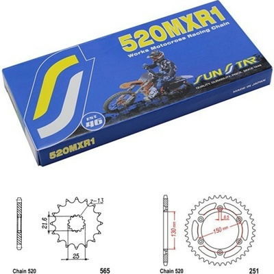 Sunstar Řetězová sada Yamaha YZ 450 F 22-25