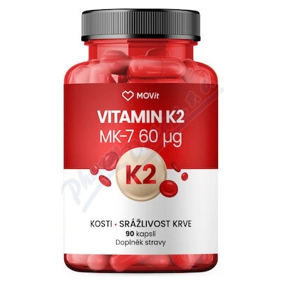 MOVit Vitamin K2 MK-7 60mcg 90 kapsúl