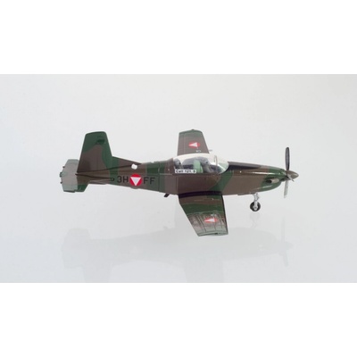 Herpa Pilatus PC 7 Turbo Trainer Fliegertruppenschule Flight School Hinterstoisser Air Base Austrian Air Force 1:72