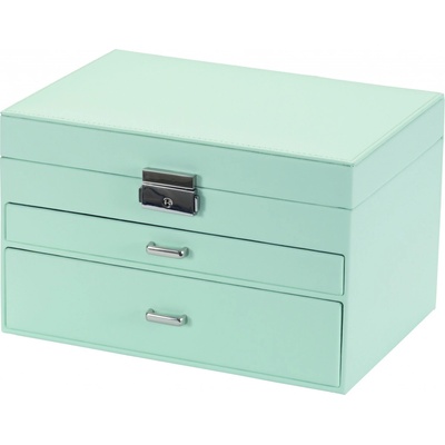 Mele&Co. kožená šperkovnica Countess pastel green