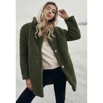 Urban classics Анорак Urban classics Oversized Sherpa parka - Green (Olive)