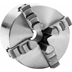 vidaXL 4-челюстен самоцентриращ патронник, 100 мм, стомана K12 100 (146709)