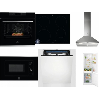 Set Electrolux KOEBP39X + LIR60433B + LFC316X + LMS2203EMX + EES48200L + LND5FE18S