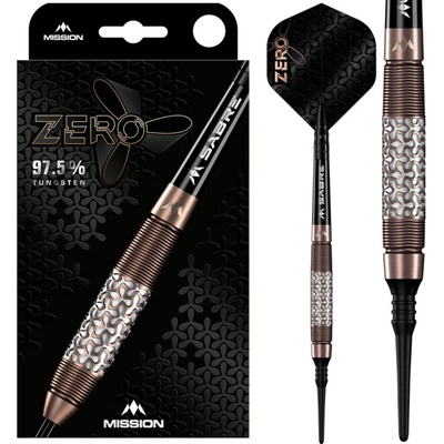 Mission Zero Darts Soft Tips 97.5% Bronze PVD 18 g
