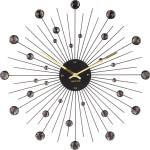 Karlsson Стенен часовник Sunburst XL черен (KA4859BK)