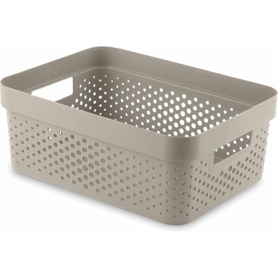 Curver Infinity 11 l Úložný box 36 x 27 x 14 cm, recyklovaný plast, béžový 04750-X67