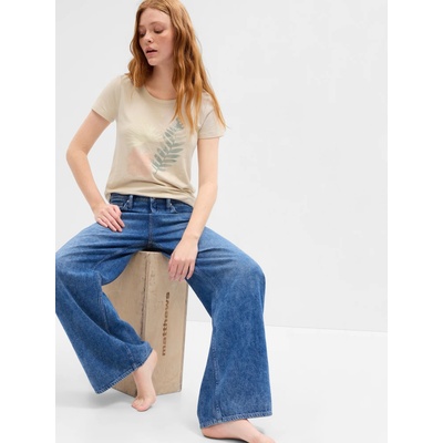 GAP Тениска с принт GAP GAP | Bezhov | ЖЕНИ | XXS