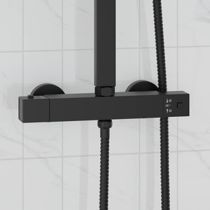 vidaXL Термостатичен душ миксер Неръждаема стомана 201 25, 5 x 7 x 6 см (42028283)