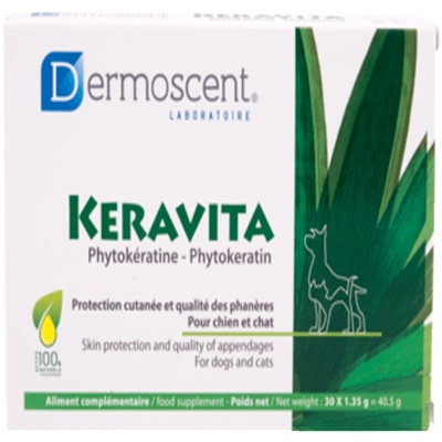 Dermoscent Keravita хранителна добавка за защита на кожата и подхранване на козината и ноктите - кг